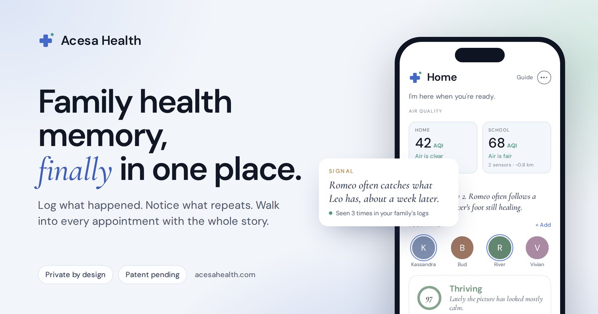 Acesa Health website preview